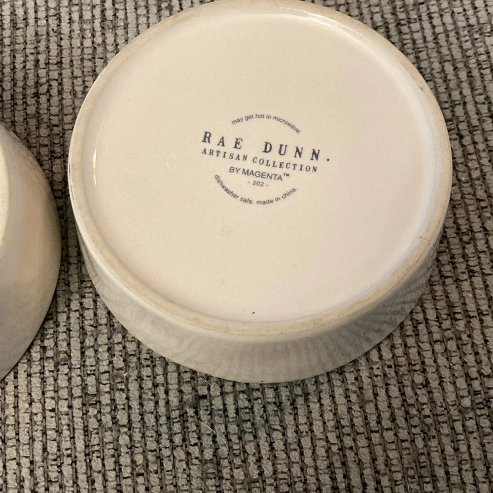 Rae Dunn Christmas cat bowls HOLLY & JOLLY